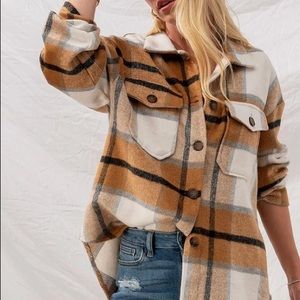 Oversized Flannel Jacket